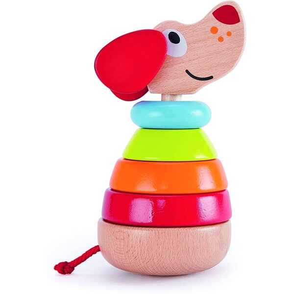 Hape E0448 - Puppy arc-en-ciel à empiler