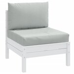 vidaXL Coussins de palette lot de 2 gris clair mélangé tissu