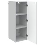 vidaXL Armoire Murale 33 x 34 5 x 90 cm Bois d'ingénierie Blanc