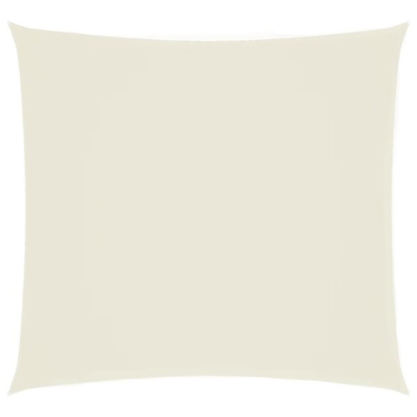 vidaXL Voile de parasol tissu oxford carré 7x7 m crème