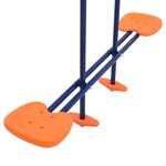 vidaXL Ensemble de balançoire et anneaux de gymnastique 4 places Acier