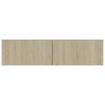 vidaXL Meuble TV Chêne sonoma 120x30x30 cm Bois d’ingénierie