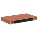 vidaXL Étagère Murale 2 Pièces Rouge 40 x 23 5 x 4 cm Bois d'ingénierie