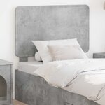 vidaXL Tête de lit Gris béton 100 cm Bois d'ingénierie