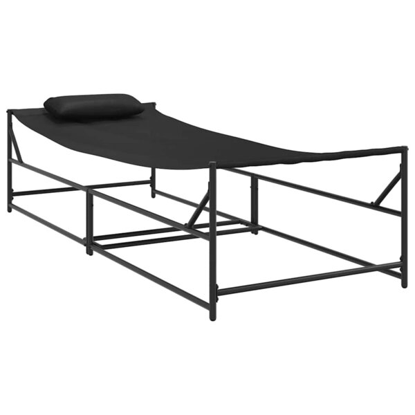 vidaXL Transat de Jardin 2 pc Anthracite Acier enduit de poudre
