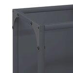 vidaXL Portant de bois chauffage anthracite 25x25x60 cm