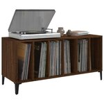 vidaXL Armoire à disques chêne marron 100x38x48 cm bois d'ingénierie