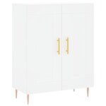 vidaXL Buffet haut Blanc 69 5x34x180 cm Bois d'ingénierie