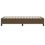 vidaXL Cadre de lit Marron foncé 90x200 cm Tissu