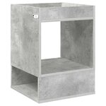 vidaXL Table d'appoint 2 Pièces Gris béton 40 x 40 x 56 cm