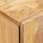 vidaXL Buffet 2 Pièces Marron 60 x 33 x 75 cm Bois de mangue massif