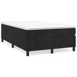 vidaXL Cadre de lit noir 120x200 cm velours