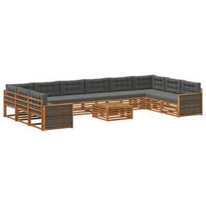 vidaXL Ensembles de canapés 11 pc Bois d'Acacia Massif