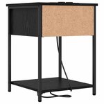 vidaXL Cabinet de chevet Chêne noir 42 x 41 x 56 cm Bois d'ingénierie