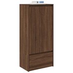 vidaXL Armoire tiroir chêne marron 55 5x34x119 5 cm bois d'ingénierie