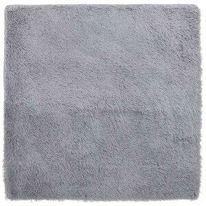 vidaXL Tapis Shaggy à poils longs NAVARRA gris argenté 240x240 cm