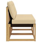 vidaXL 2 pc Sofa de milieu extérieur Blanc