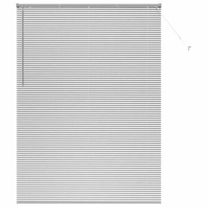 vidaXL Stores vénitiens Argenté 220 x 160 cm Aluminium