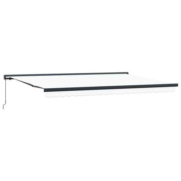 Store Manuel Rétractable vidaXL Blanc 500x300 cm