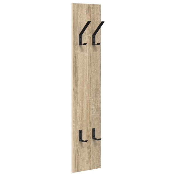 vidaXL Porte-manteau mural Chêne sonoma 20 x 1.5 x 100 cm
