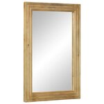 vidaXL Miroir salle de bain marron 50x70x2 5 cm bois de manguier