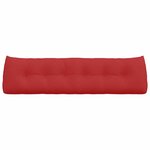 vidaXL Coussin de Dos Rouge 180 x 24 x 50 cm tissu