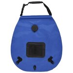 vidaXL Sac de douche de camping bleu 20 L PVC