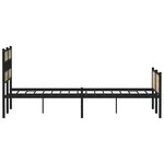 vidaXL Cadre de lit sans matelas chêne sonoma 120x200 cm