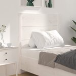 vidaXL Tête de lit Blanc 106x4x100 cm Bois massif de pin