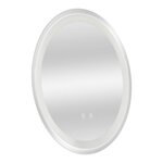 Miroir décoration moderne design LED 80 x 80 x 3 cm argent 03_0010164
