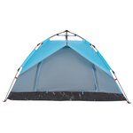 vidaXL Tente de camping à dôme 2 personnes bleu libération rapide