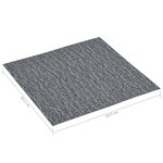 vidaXL Dalles de plancher autoadhésives 20 Pièces PVC 1 86 m² gris