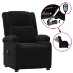 vidaXL Fauteuil inclinable électrique noir velours