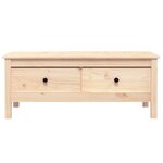 vidaXL Table basse 100x50x40 cm Bois massif de pin