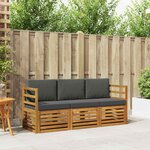 vidaXL Ensembles de canapés 3 pc Naturel et Anthracite