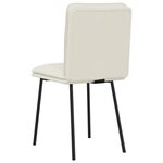 vidaXL Chaises à manger lot de 6 crème velours