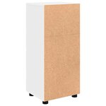 vidaXL Cabinet de salle de bain TULUM Blanc 37 x 31.5 x 82 cm