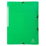 Chemise À Élastiques 3 Rabats Pp Opak - A4 - Vert Clair - X 50 - Exacompta