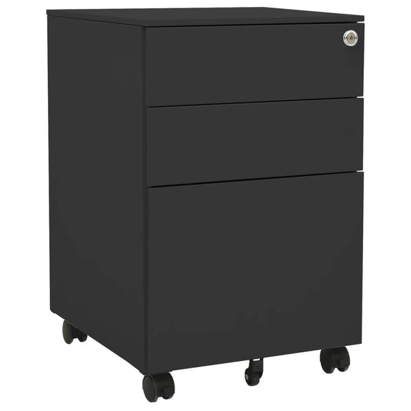 vidaXL Classeur mobile Anthracite 39x45x60 cm Acier
