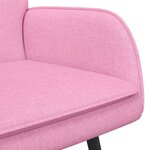 vidaXL Sofa 2 places Rose 115 x 61 x 87 cm Tissu