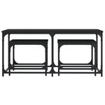 vidaXL Tables basses gigognes 3 Pièces noir bois d'ingénierie