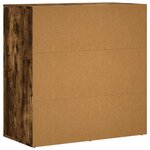 vidaXL Buffets 2 Pièces chêne fumé 79x38x80 cm bois d'ingénierie