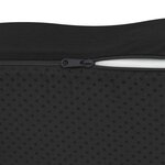 vidaXL Coussin d’assise Uni Noir 40 x 40 x 13 cm