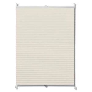 vidaXL Store plissé 110x125 cm Crème