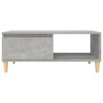 vidaXL Table basse Gris béton 90x50x36 5 cm Bois d'ingénierie