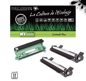 TN1050 / DR1050 - 2 X Cartouche / 1 X Tambour - Noir - Grande capacité