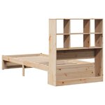 vidaXL Lit bibliothèque sans matelas 100x200 cm bois massif de pin