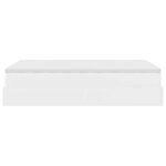 VidaXL Cadre de lit ottoman avec matelas blanc 120x200 cm similicuir