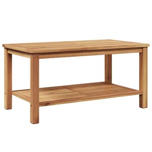 vidaXL Table basse Marron 90 x 50 x 45 cm Bois de teck solide