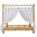 vidaXL Lit à baldaquin 200x200 cm Bambou